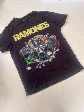 Ramones Tee with Multicolor Print